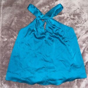 Rachel Zoe Satin Halter Top XS